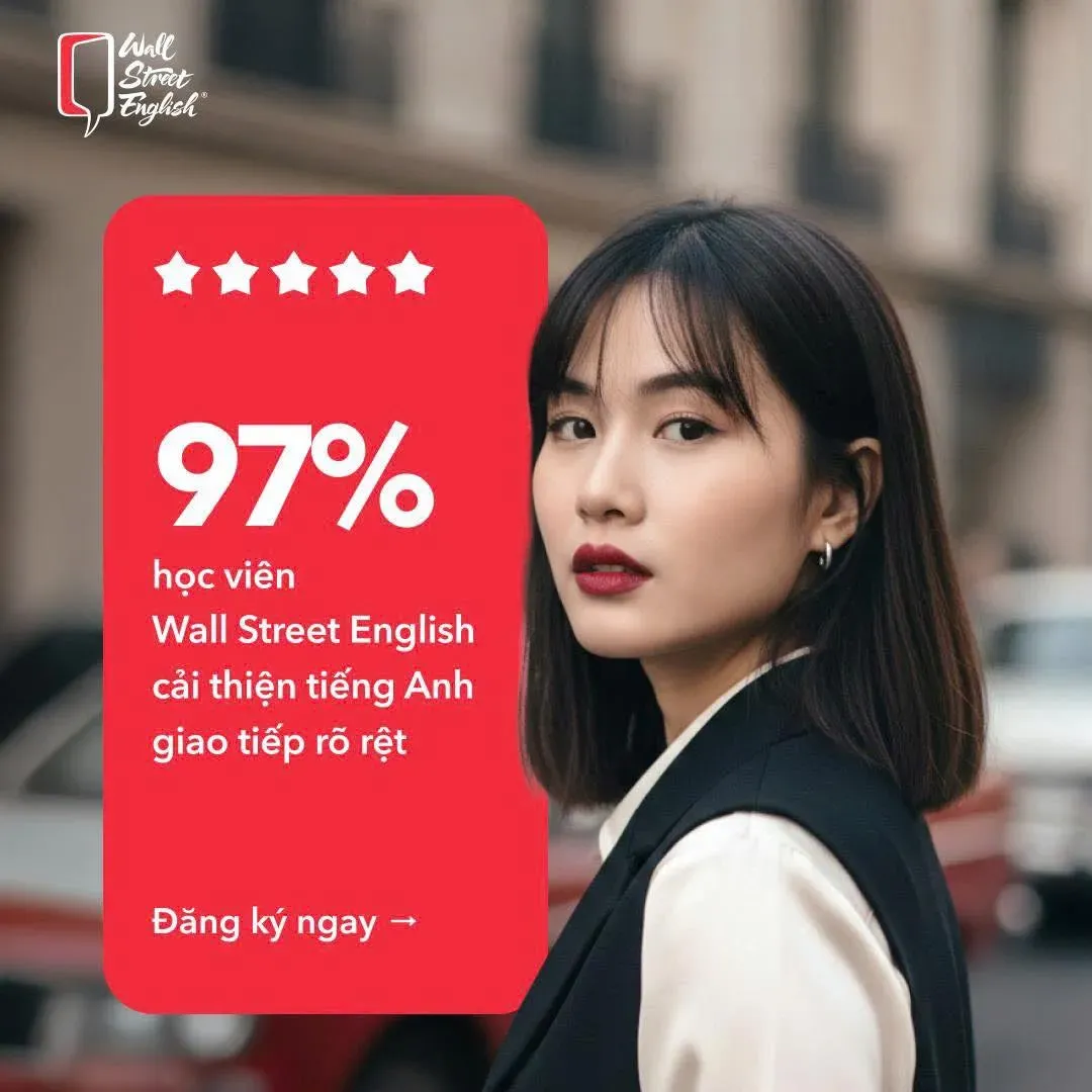 97% học viên cải thiện giao tiếp tiếng anh rõ rệt khi học wall street english