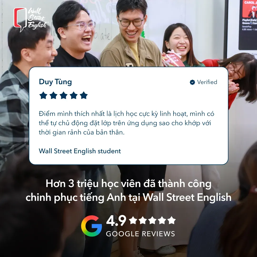 review học viên wall street english