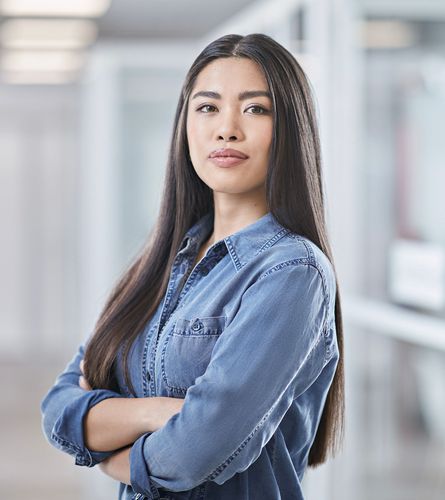 A young successful English learner at Wall Street English